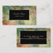 Carte De Visite Élégante Aquarelle Professionnelle, Armature (Devant / Derrière)