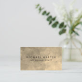 Carte De Visite Elégante aquarelle Sepia (Debout devant)