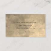 Carte De Visite Elégante aquarelle Sepia (Dos)