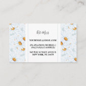 Carte De Visite Elégante aquarelle Vintage (Dos)