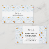 Carte De Visite Elégante aquarelle Vintage (Devant / Derrière)