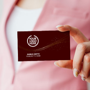 Carte de visite élégante avec icônes de médias soc