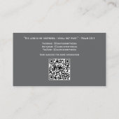 Carte de visite élégante avec QR Code pour clergé (Dos)