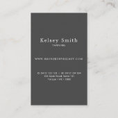 Carte De Visite Élégante Bande De Bronze Et De Faux Gold Foil (Dos)