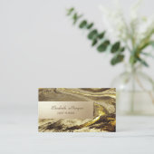 Carte De Visite Élégante bande de pierre de marbre (Debout devant)