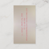 Carte De Visite Élégante bande, dentelle, branche Parties scintill (Dos)