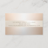 Carte De Visite Élégante bande professionnelle moderne (Dos)