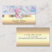 Carte De Visite Élégante Boulangerie Fleur Mélangée De Gâteaux (Devant / Derrière)