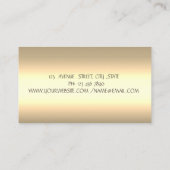 Carte De Visite Élégante Boulangerie Fleur Mélangée De Gâteaux (Dos)