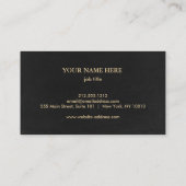 Carte De Visite Élégante boussole nautique (Dos)