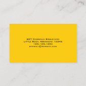 Carte De Visite Elégante Calla Lily Florale (Dos)