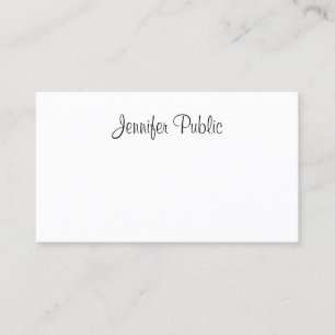 Carte De Visite Élégante calligraphie manuscrite Script moderne Co