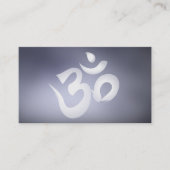 Carte De Visite Élégante Calligraphie Moderne Om Logo Yoga (Devant)