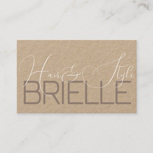 Carte De Visite Élégante calligraphie moderne Signature Photo (Devant)