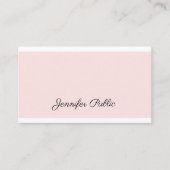 Carte De Visite Élégante calligraphie tendance Conception moderne (Devant)