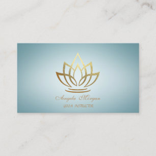 Carte De Visite Élégante Charmante Professionnelle Fleur de Lotus
