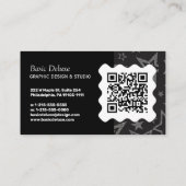 Carte de visite élégante - Code QR (Dos)