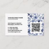 Carte de visite élégante – Code QR & logo (Dos)