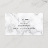 Carte De Visite Elégante coiffeuse élégante rose de ciseaux d'or (Dos)