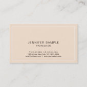 Carte De Visite Elégante Couleurs Professionnel Design élégant Mod (Dos)