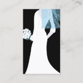 carte de visite élégante de mariée (Devant)