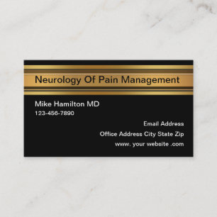 Carte de visite élégante de neurologie pour la ges
