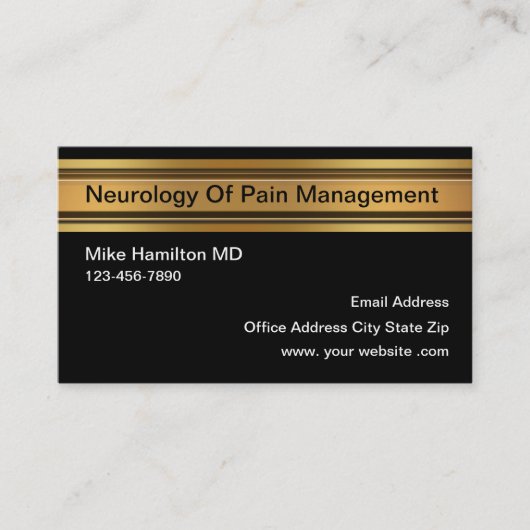 Carte de visite élégante de neurologie pour la ges (Devant)