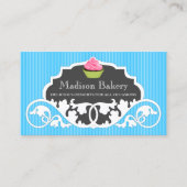 Carte De Visite Élégante décoration de boulangerie Cupcake (Devant)