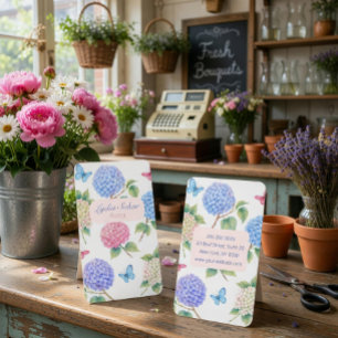 Carte de visite élégante d'horticulteur à l'aquare