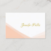 Carte De Visite Élégante écriture manuscrite Gold Script Modèle mo (Devant)