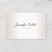 Carte De Visite Élégante Élégante écriture Modèle moderne (Devant)