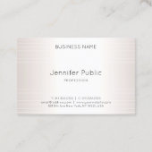 Carte De Visite Élégante Élégante écriture Modèle moderne (Dos)