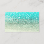 Carte De Visite Élégante Élégante Glamour Proffesional Glittery (Dos)