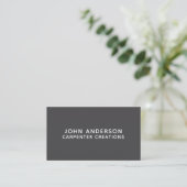 Carte de visite élégante en bois de menuiserie mod (Debout devant)