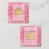 Carte de visite élégante en forme de carré (Devant / Derrière)