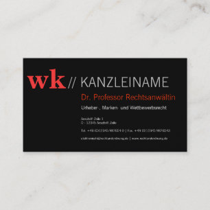 Carte de visite élégante en noir rose Château de c