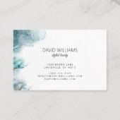 Carte De Visite Élégante encre d'alcool avec éléments de parties s (Dos)