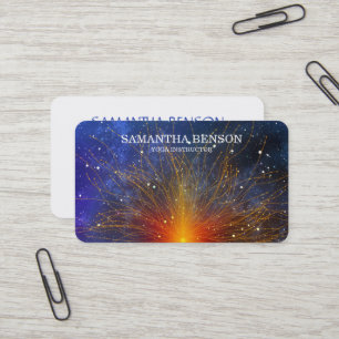 Carte De Visite Élégante Entreprise de Professeur de Yoga Fleur de