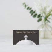 Carte De Visite Elégante entreprise de restauration (Debout devant)