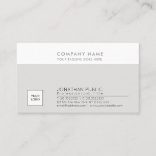 Carte De Visite Élégante entreprise Plain Modern Professional