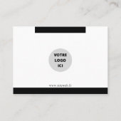 CARTE DE VISITE ÉLÉGANTE ET PERSONNALISÉE (Dos)