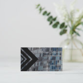 Carte De Visite Elégante façade de bureau triangle noir (Debout devant)