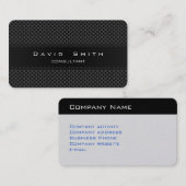 Carte De Visite Élégante fibre de carbone or moderne professionnel (Devant / Derrière)