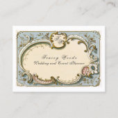 Carte De Visite Élégante Filigree victorienne française (Devant)