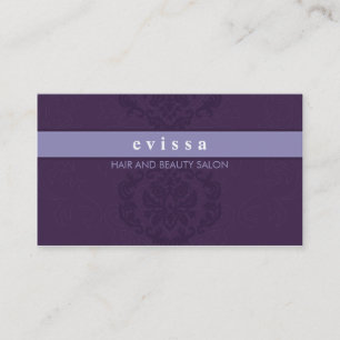 CARTE DE VISITE élégante finesse lilas violet