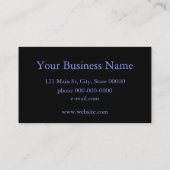 Carte De Visite Élégante fleur Magenta violet Hydrangea (Dos)