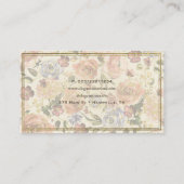 Carte De Visite Élégante florale féminine (Dos)