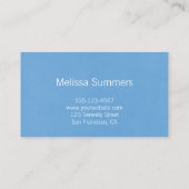 Carte De Visite Élégante folie florale et blanche (Dos)