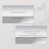 Carte De Visite Élégante Glitterie Chic Professionnelle (Devant / Derrière)