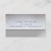 Carte De Visite Élégante Glitterie Chic Professionnelle, Lèvres Ro (Dos)